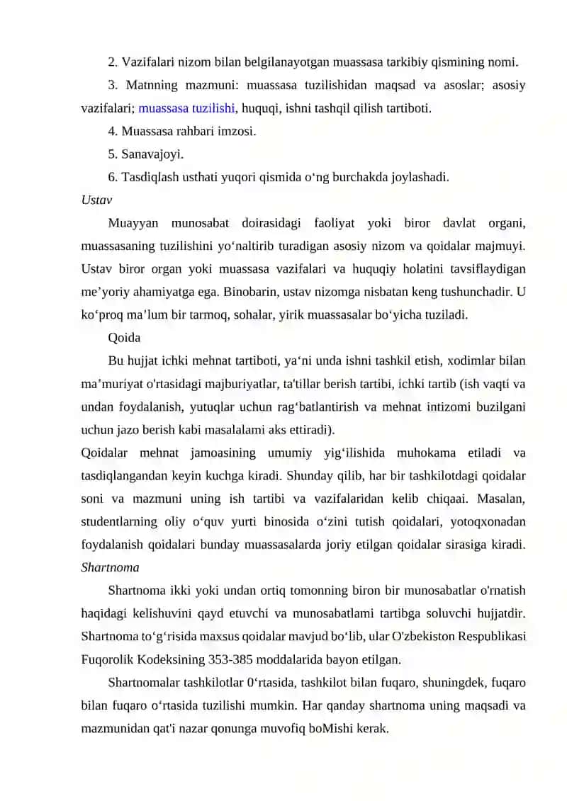 Tashkiliy hujjatlar 4