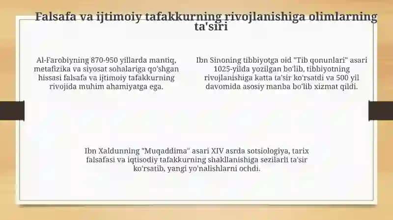 Buyuk olimlarning ilmiy merosi 4