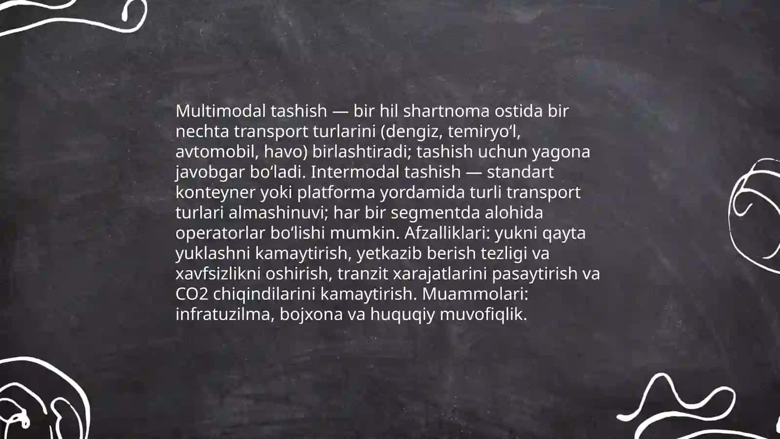 Logistika va tayyor maxsulotni tashish 4