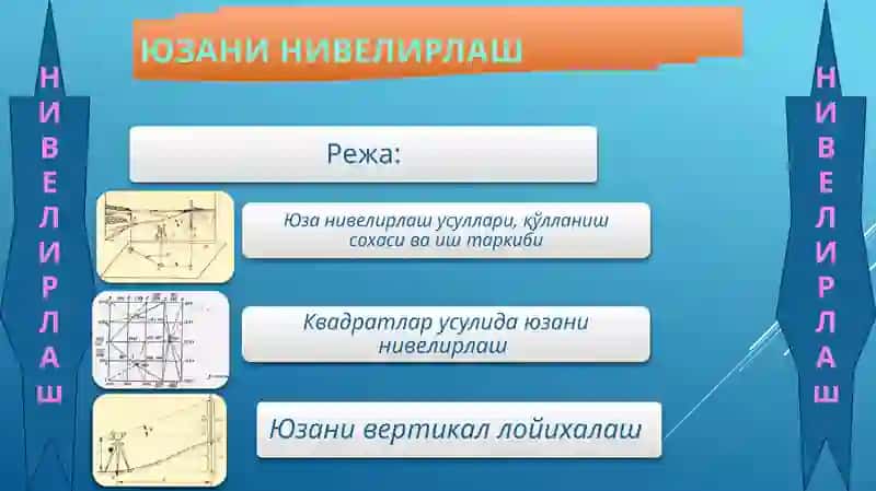 Юза нивелирлаш 4