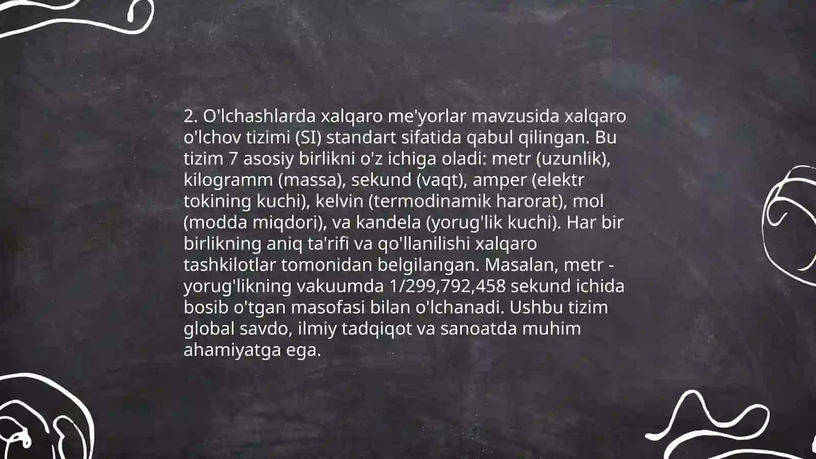 O'lchashlar Tizimlari Tarixi 4
