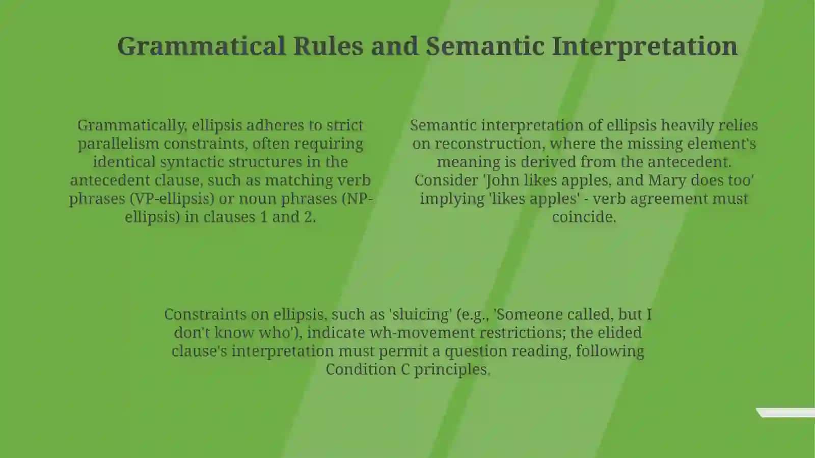 Elliptical Sentences 4