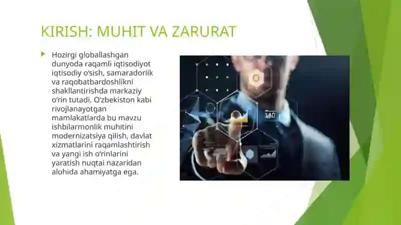 Raqamli iqtisodiyot taqdimoti 4