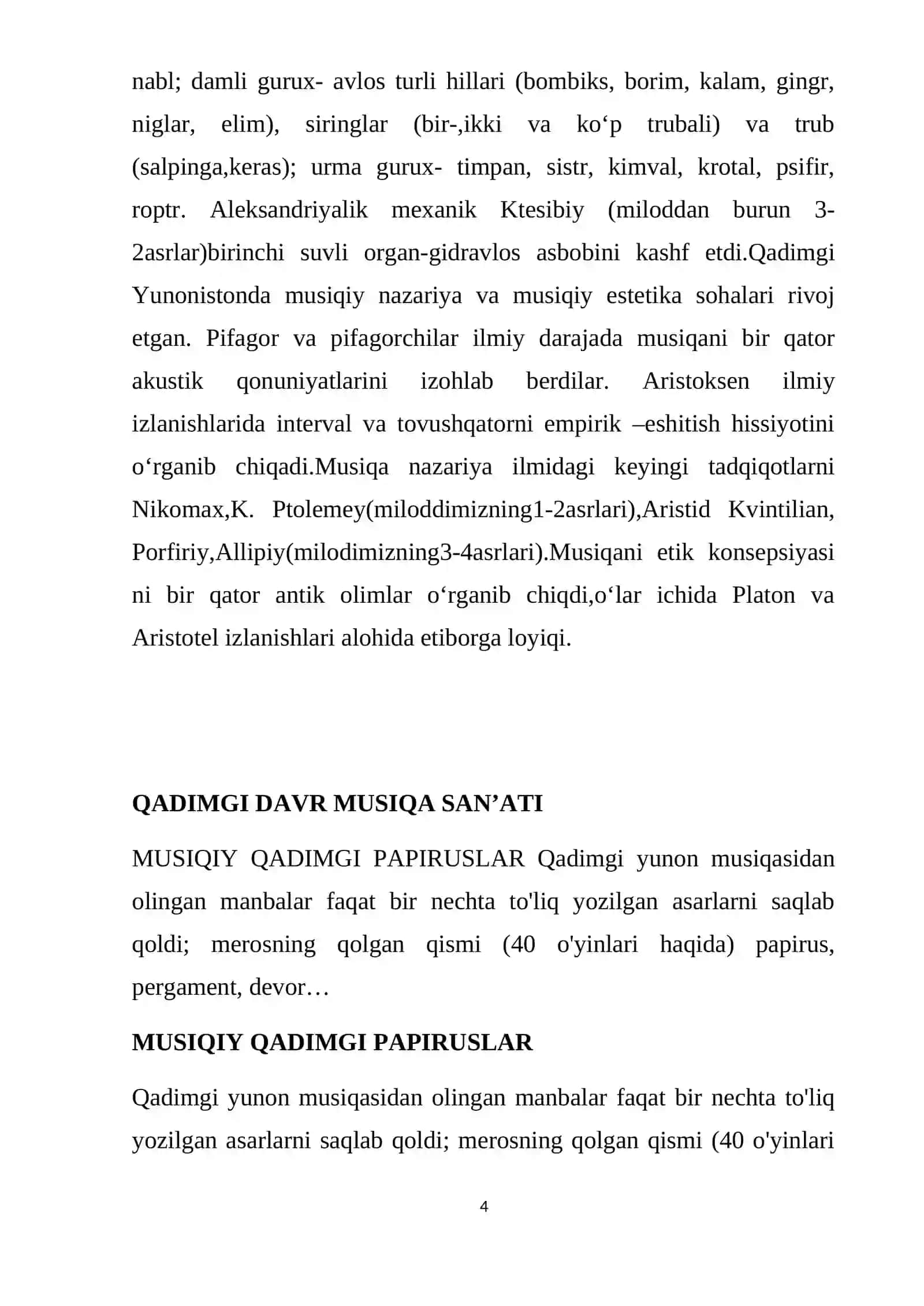 Musiqa tarixi fanida oʻrta asr musiqa san'ati 4