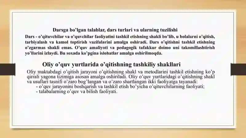 Ta’lim Metodlari va shakllarini Amaliyotda Qo’llanilishi 4