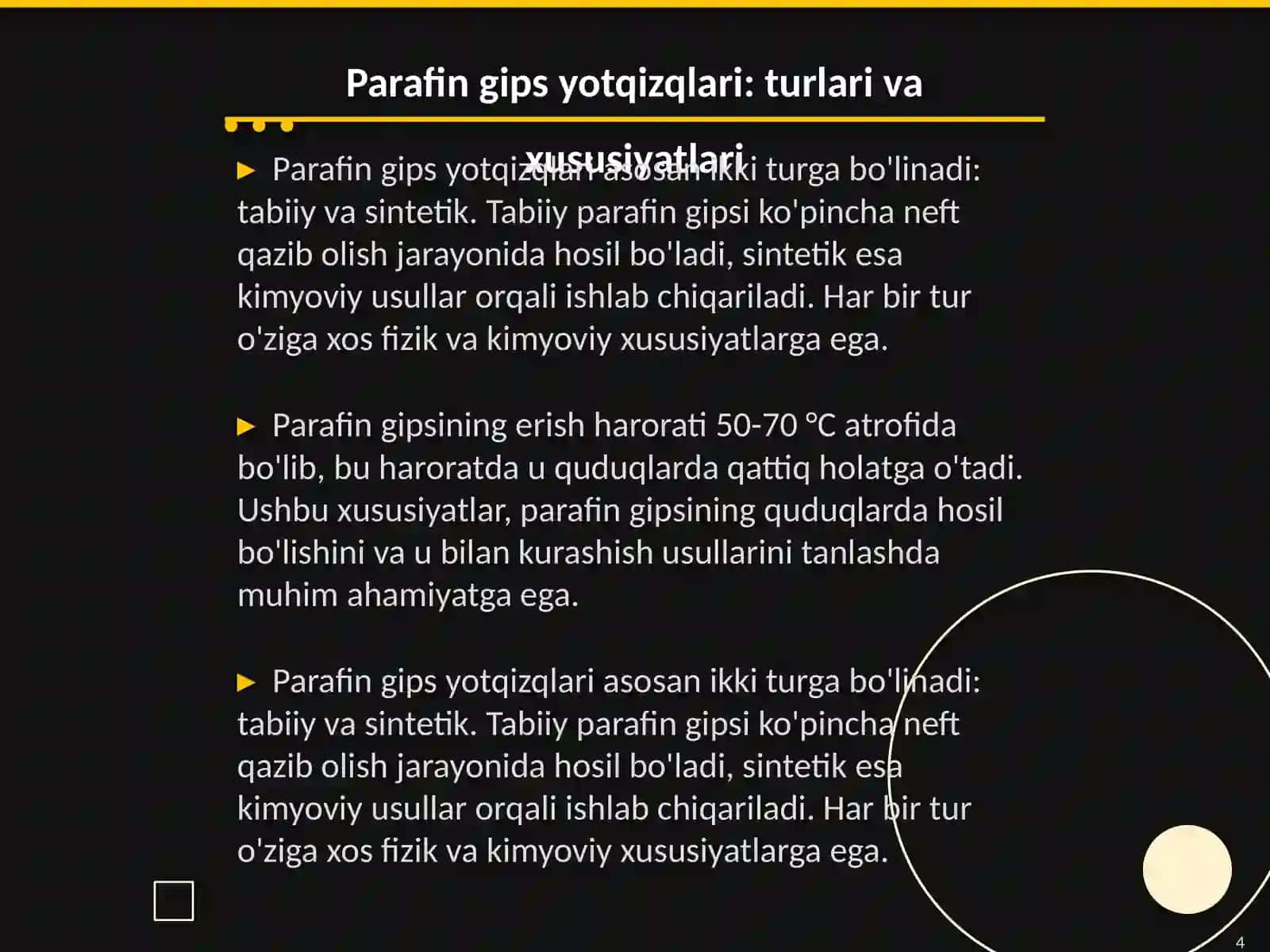 Quduqning parafinlanishi va parafin gips yotqizqlari bilan kurashish 4