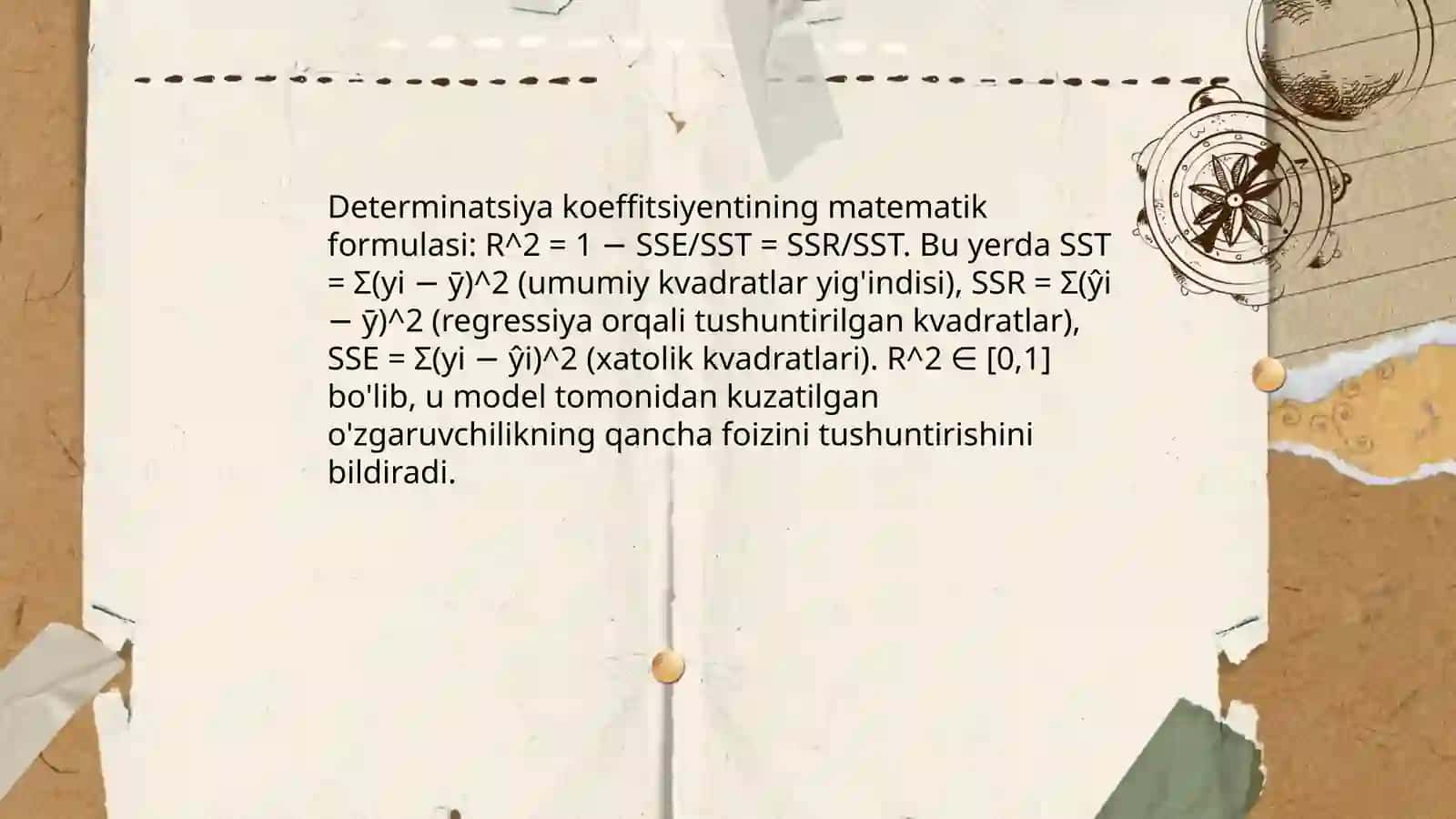 Determinatsiya koeffitsiyenti tushunchasi 4