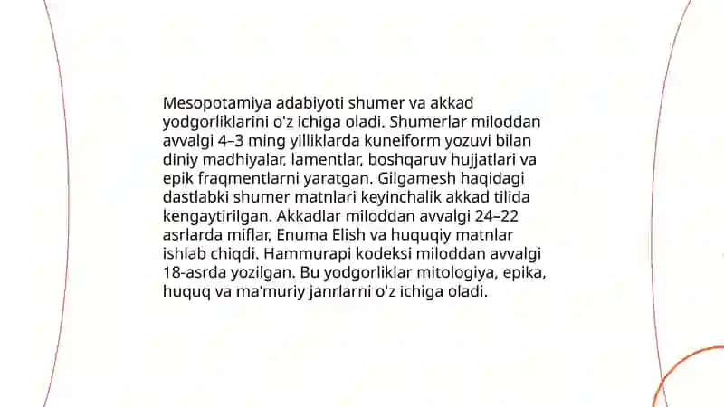 Qadimgi sharq adabiyoti 4