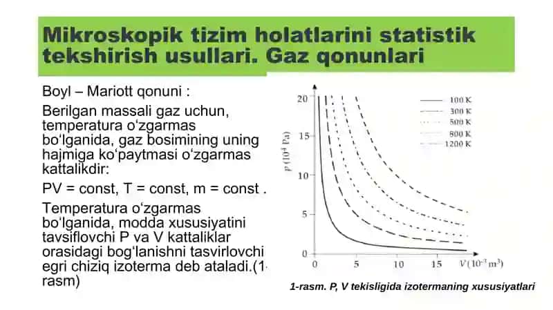 Fizikadan 1-kurslar uchun slaytlar to'plami 4