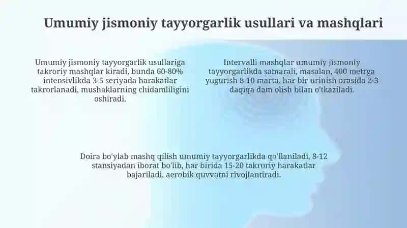 Umumiy va Maxsus Jismoniy Tayyorgarlik 4