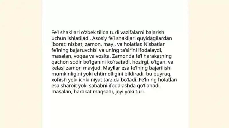 Fe'l so'z turkumi 4