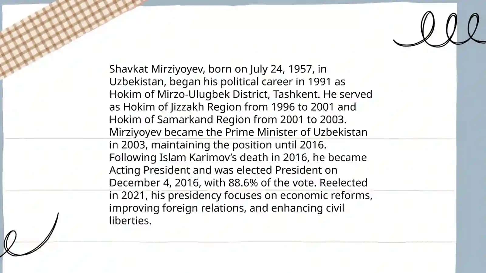 Shavkat Miromonovich Mirziyoyev 4
