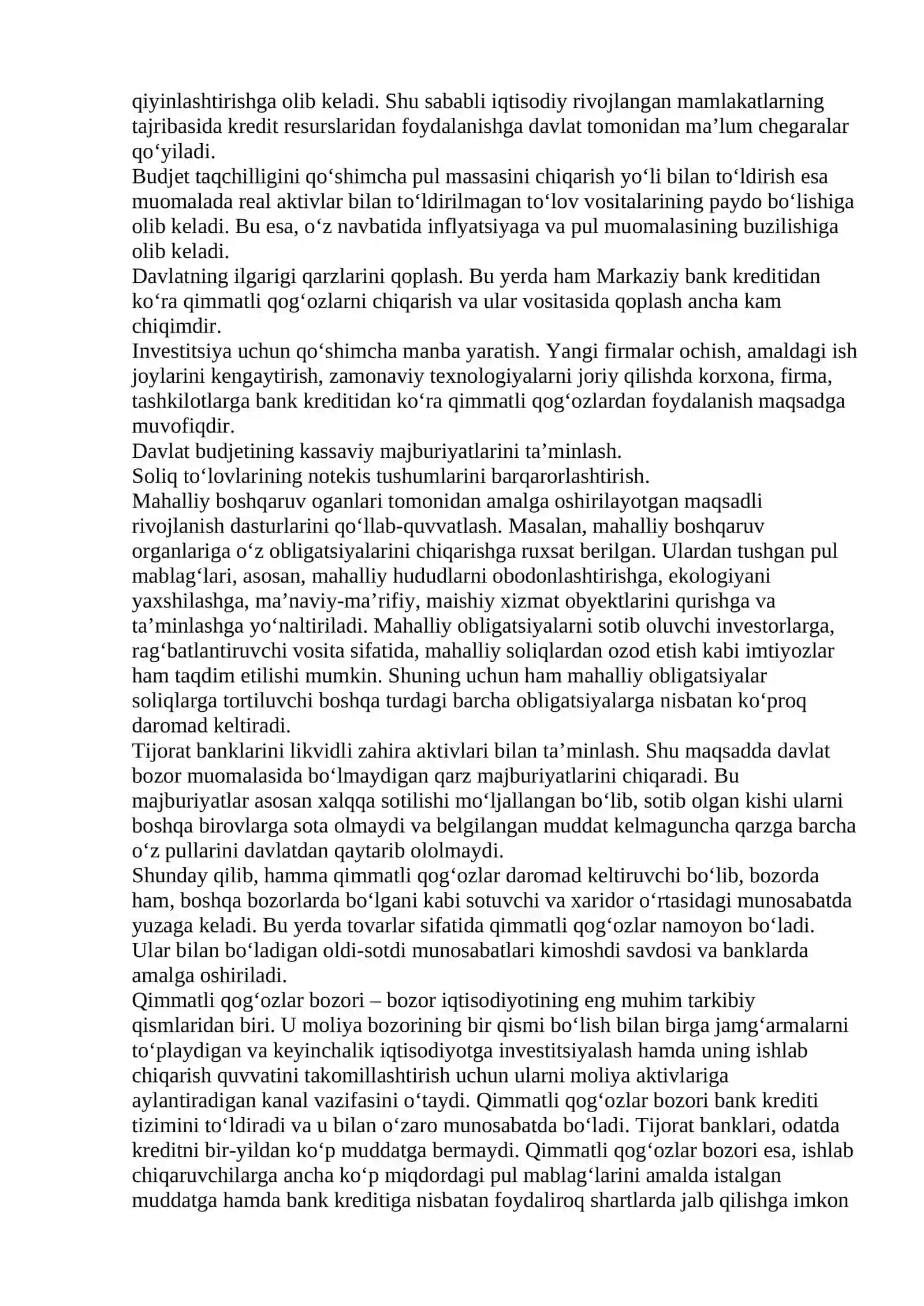 Moliya bozorlari va institutlari 4