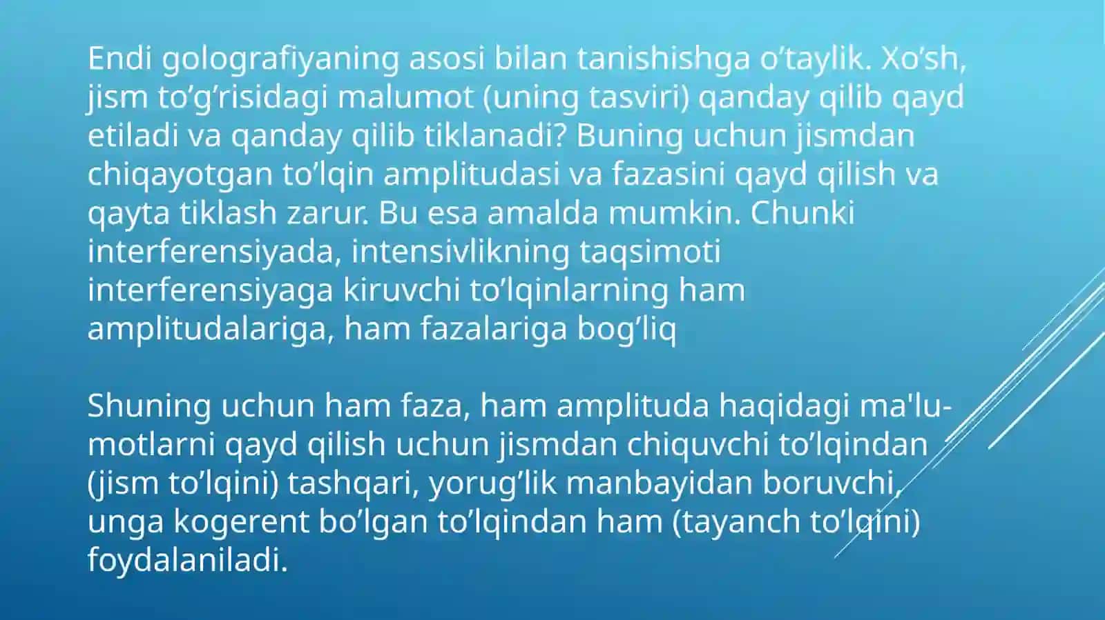 Golografiyavauningqo`llanishi 4