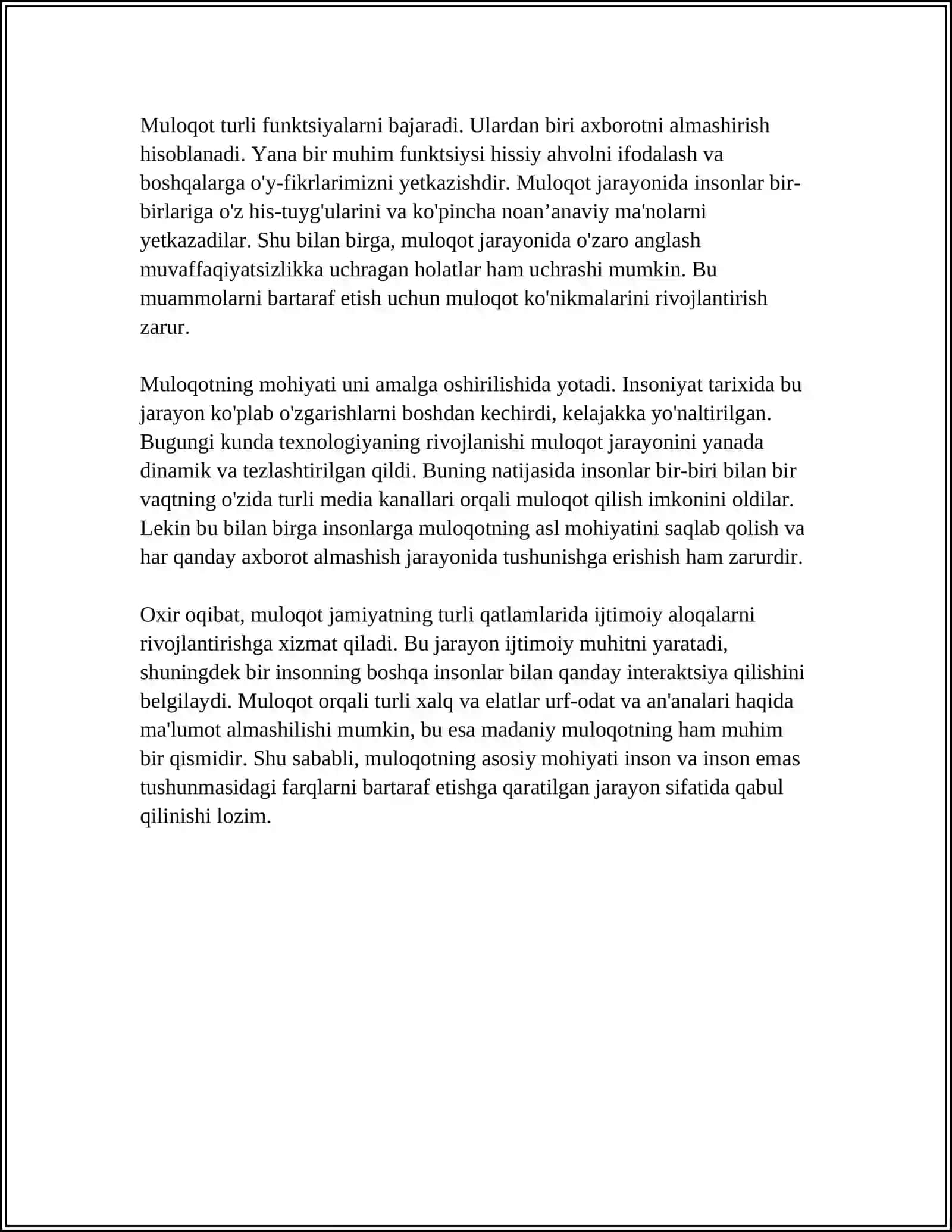 MULOQOT HAQIDA TUSHUNCHA 4