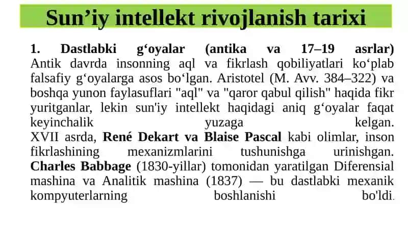 Sun’iy intellekt faniga kirish 4