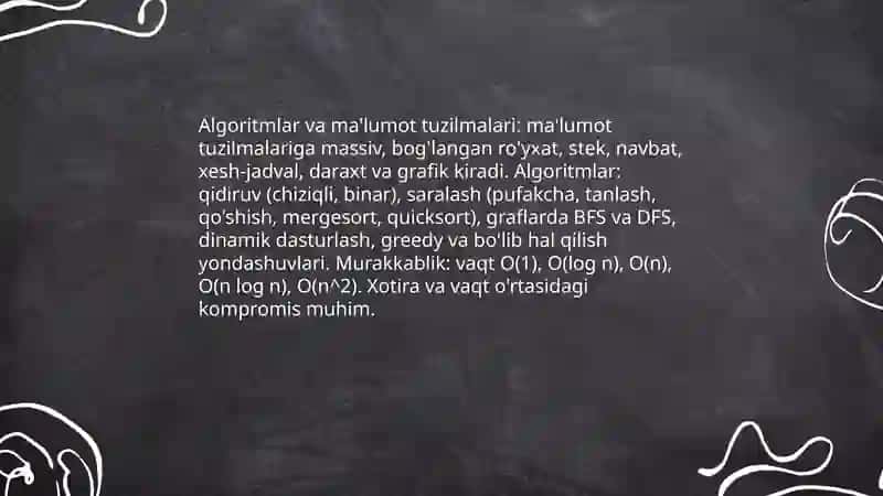 Dasturlash asoslari va sintaksisi 4
