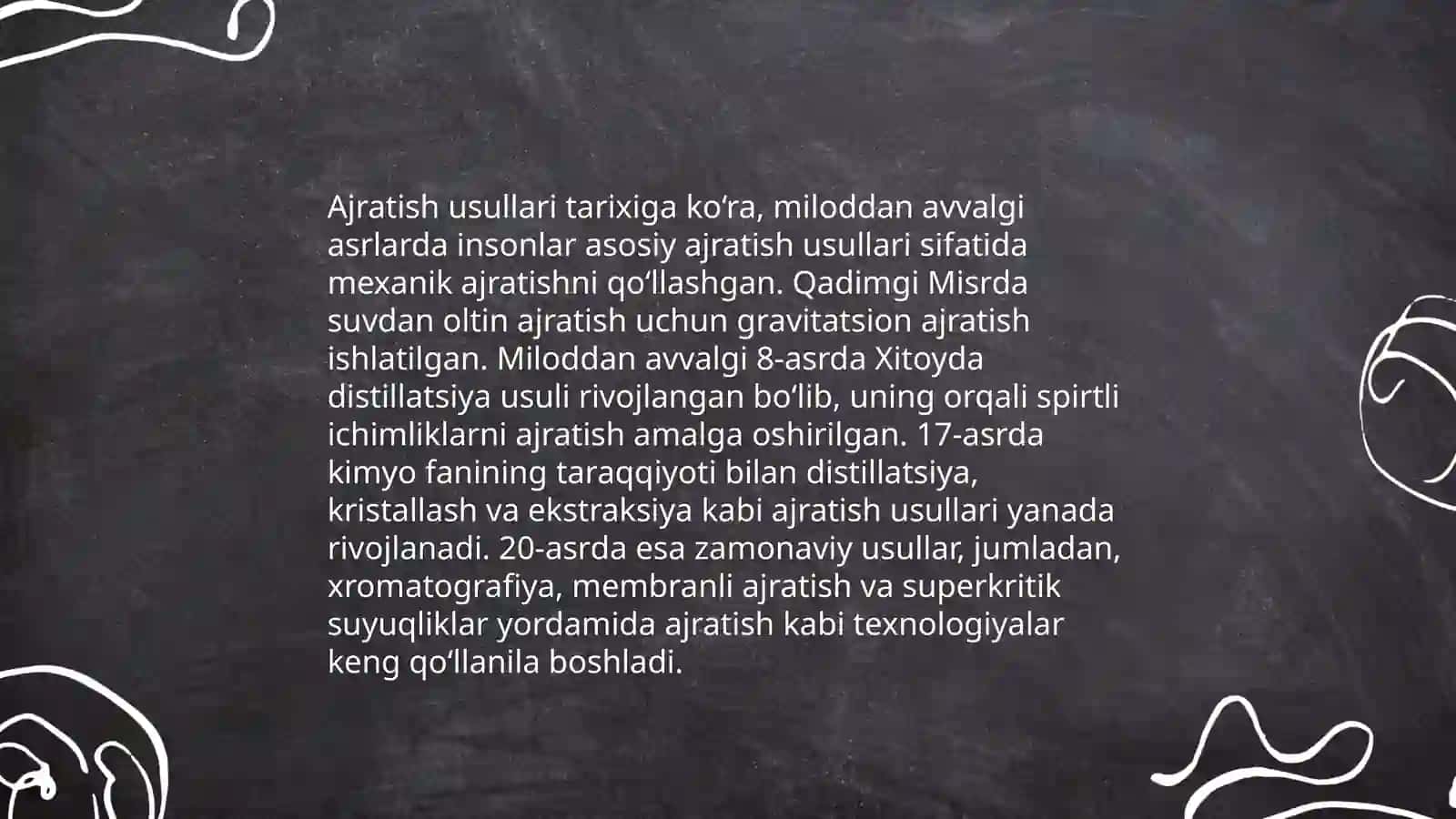 Ajratish usullari 4
