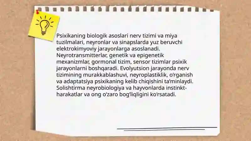 Psixikaning vujudga kelishi va evolutsiyasi 4