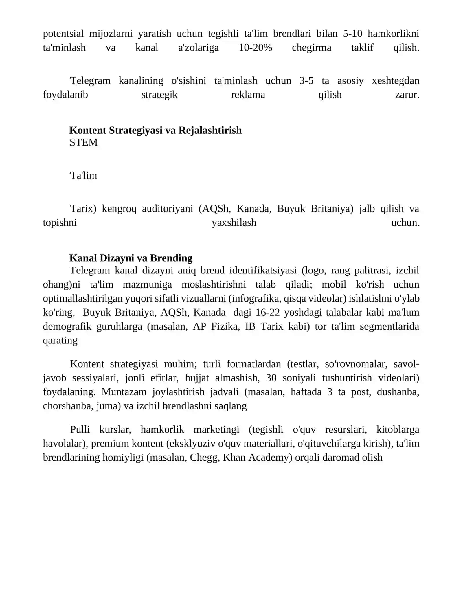 Telegram platformasida taʼlimiy ijtimoiy kanalni yaratish 4
