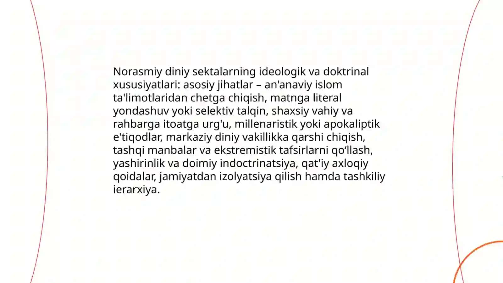 O'zbekistonda norasmiy diniy jamoalarning tarixiy rivojlanishi 4