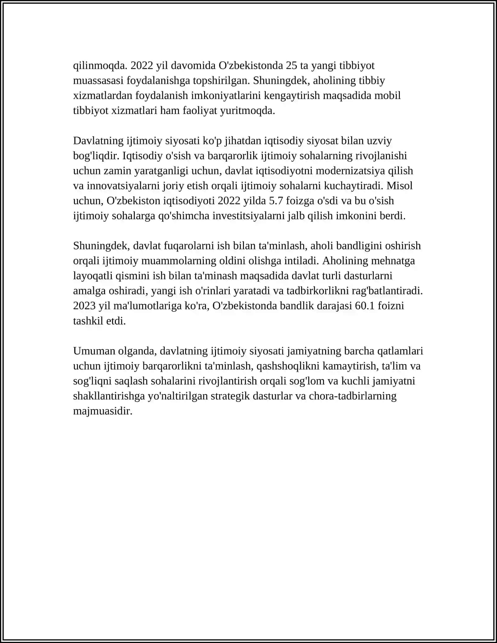DAVLATNING IJTIMOIY SIYOSATI 4