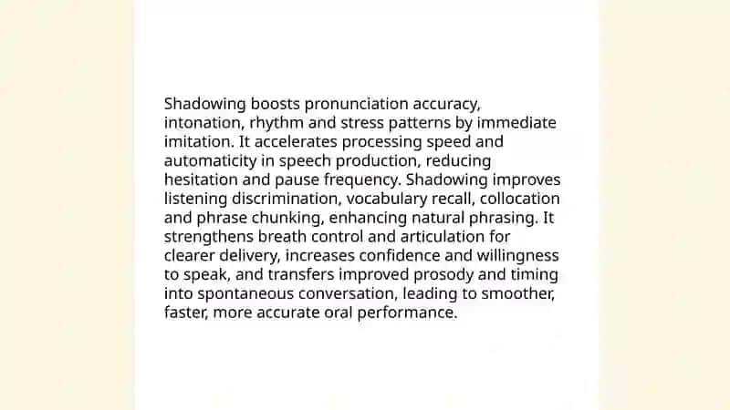Strategies for improving speaking: Shadowing. Role-playing 4
