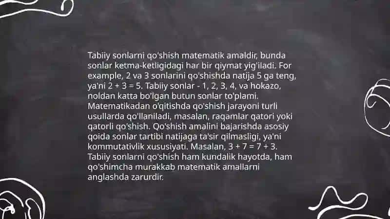 Qo'shish va ayirish amallari 4