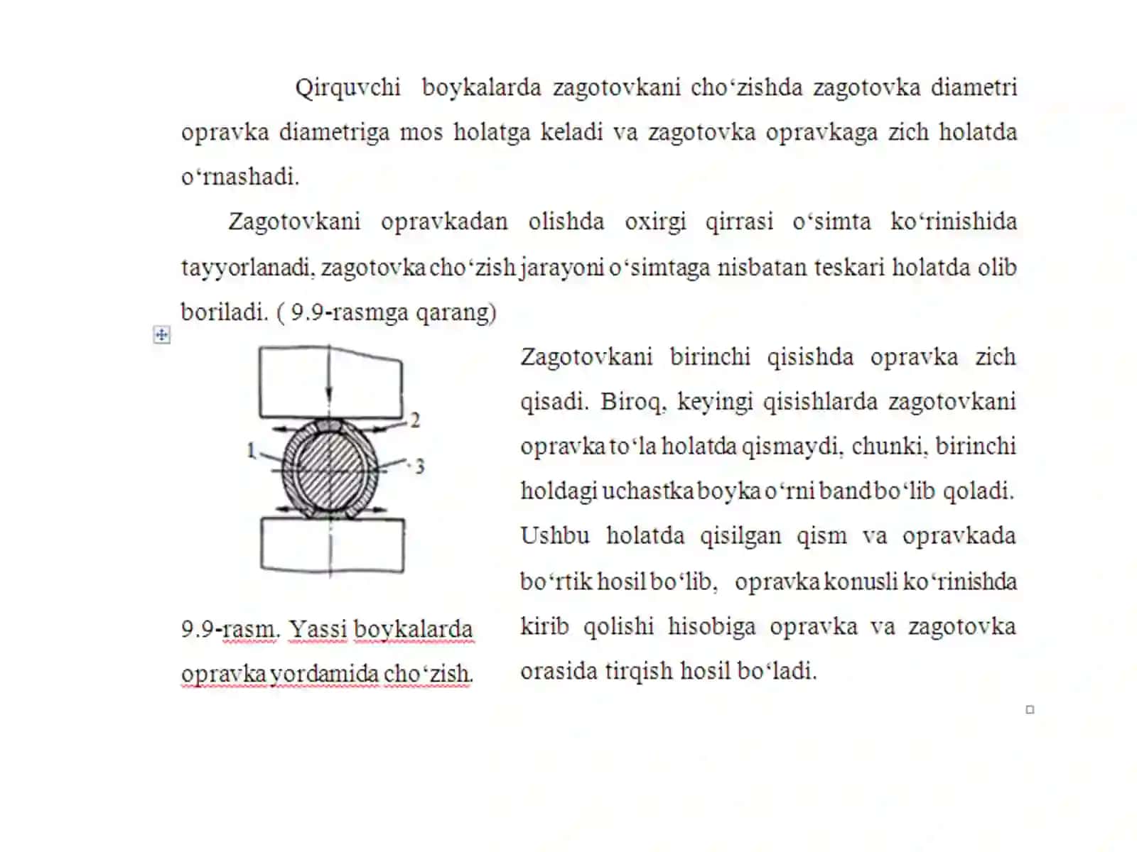 Cho‘zishda jihozni tanlash 4