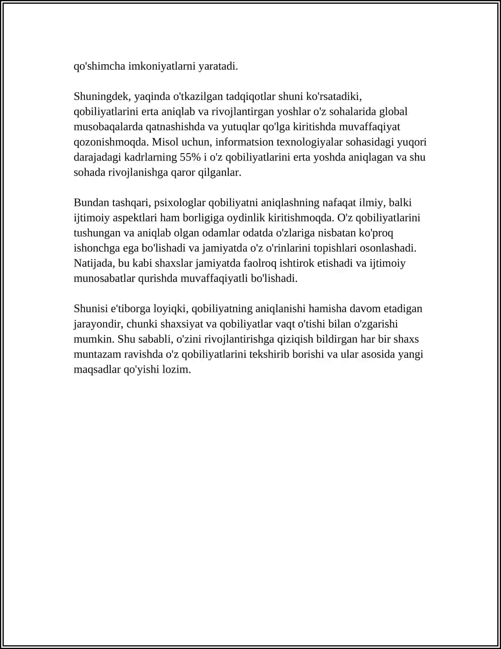 QOBILIYAT HAQIDA TUSHUNCHA 4