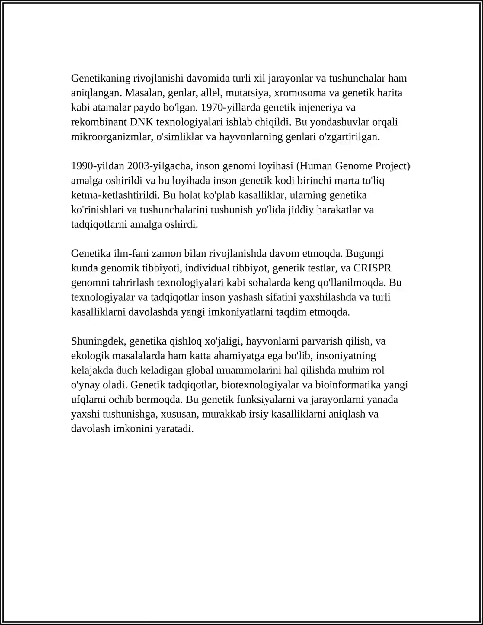 UMUMIY GENETIKA ASOSLARI 4