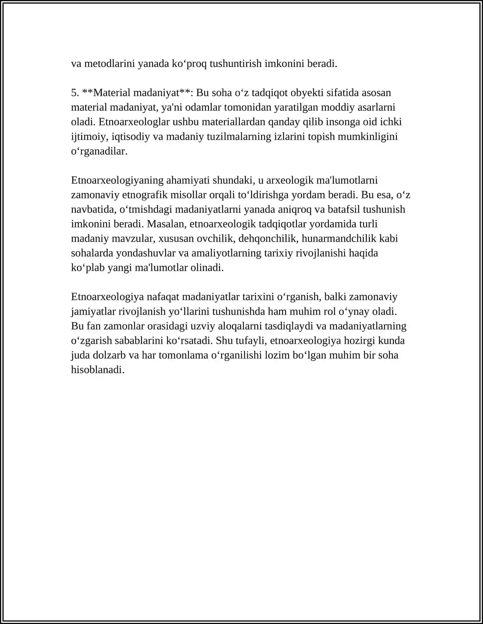 ARXEOLOGIYADA ETNOARXEOLOGIYA O'RNI 4