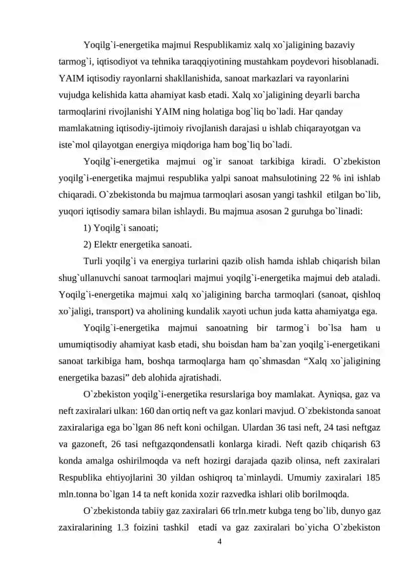 Yoqilg‘i-energetika sanoatining samaradorligi 4