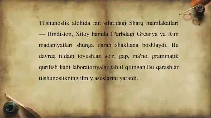Tilshunoslik fanidan tayyorlagan taqdimoti 4
