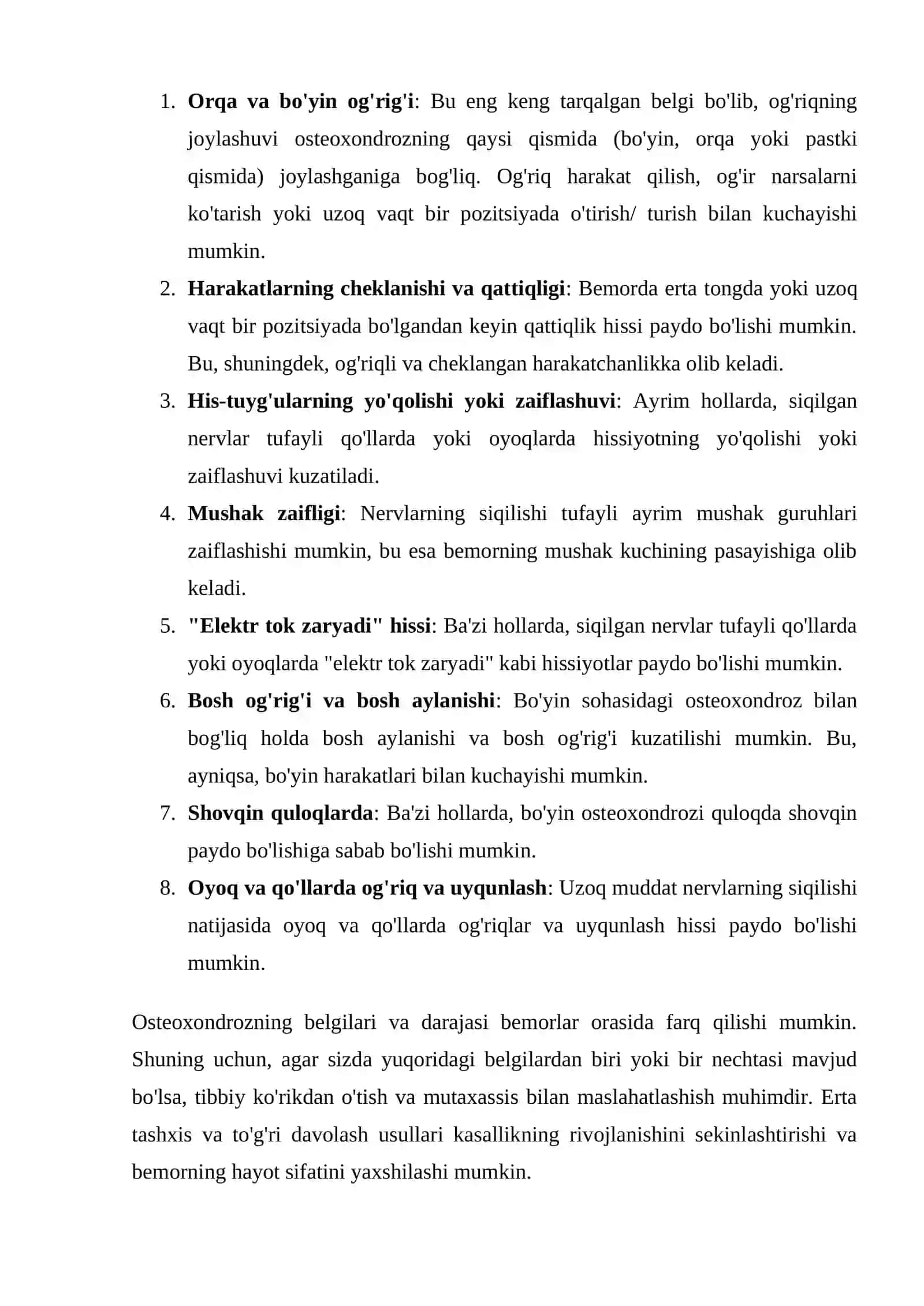 Umurtqa pog'onasi kasalliklari 4