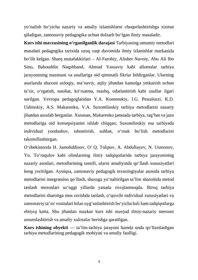 Tarbiyaning umumiy metodlari va ularni tanlash 4