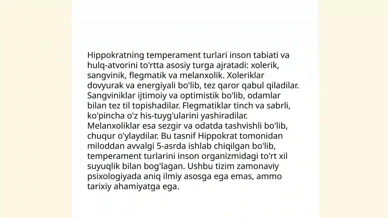 Temperament nazariyalari 4