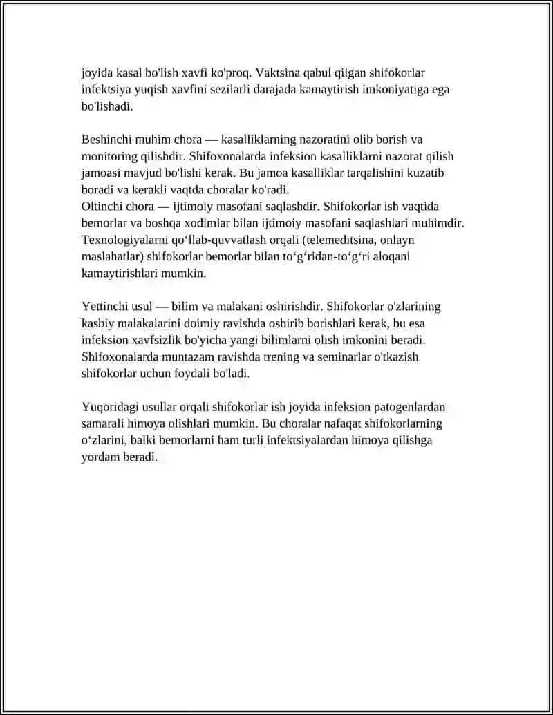SHIFOKORLARNING MEHNAT GIGIYENASI 4