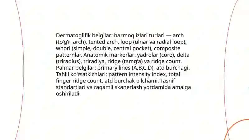 Dermatoglifika: nazariyasi va tarixiy rivojlanishi 4