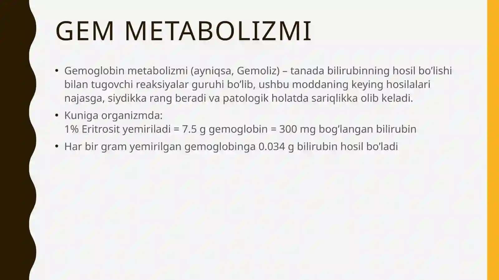 Sariqliklarning biokimyoviy. jihatdan. differensial tashxisi 4
