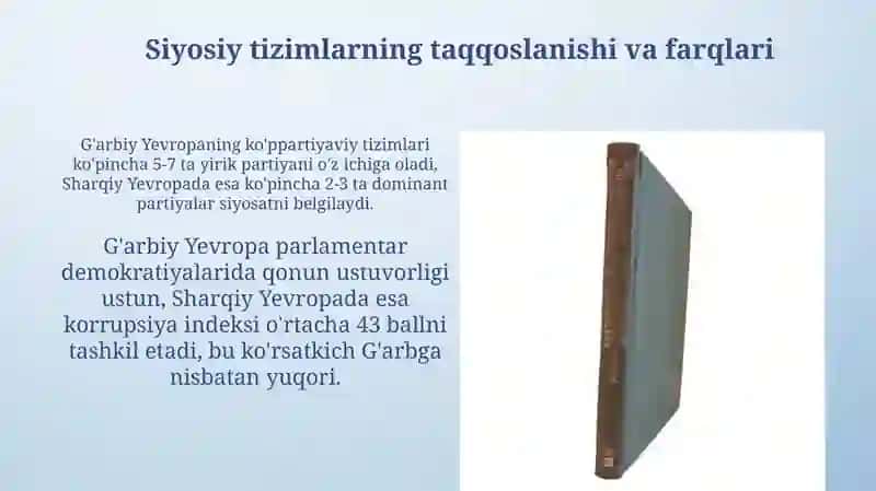 Tarixiy Aloqalar va Siyosiy Tizimlar 4
