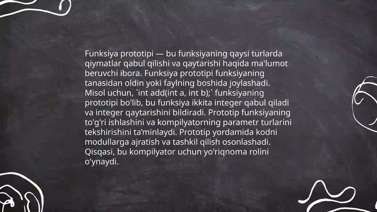 Funksiyalar bilan ishlash c++da 4