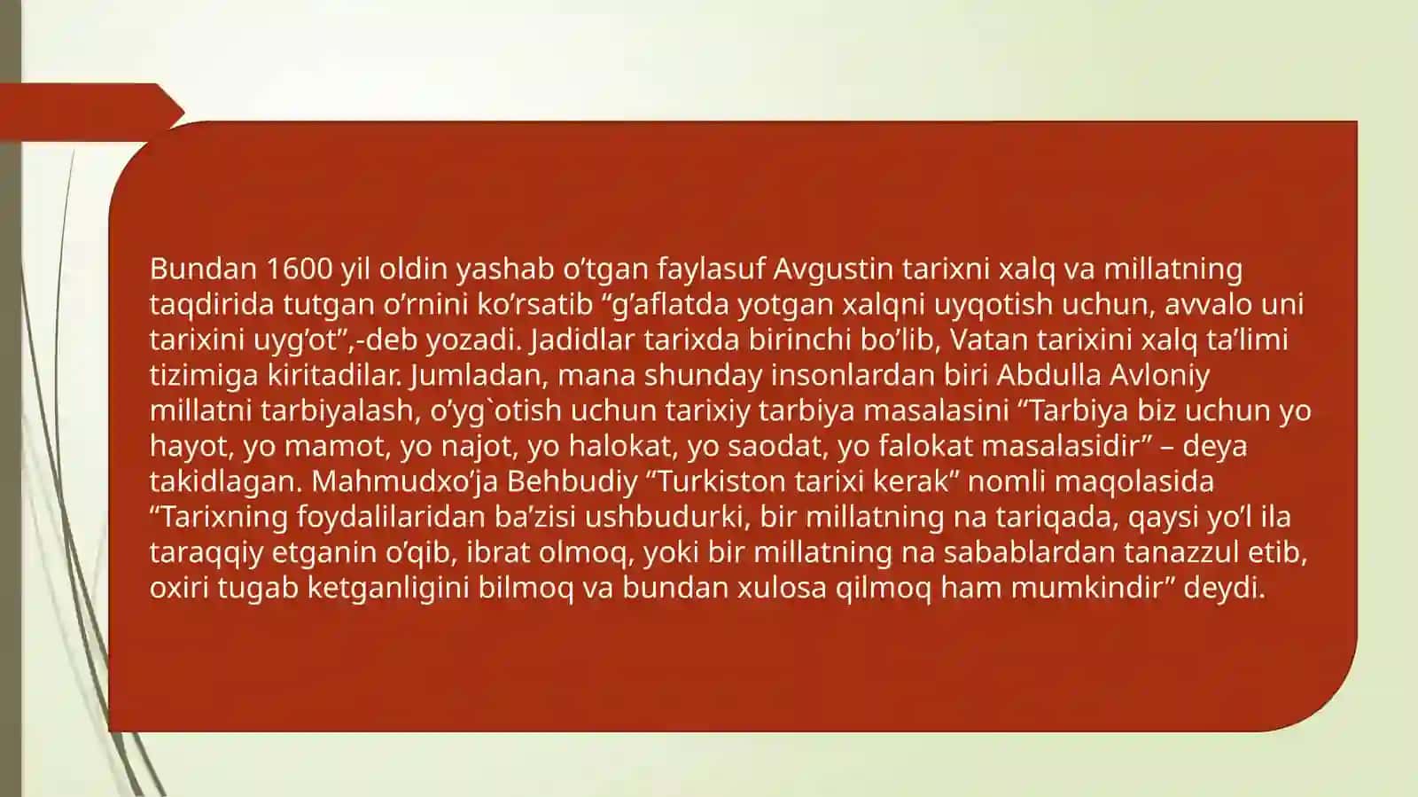 “O‘ZBEKISTONNING ENG YANGI TARIXI” O‘QUV FANI 4