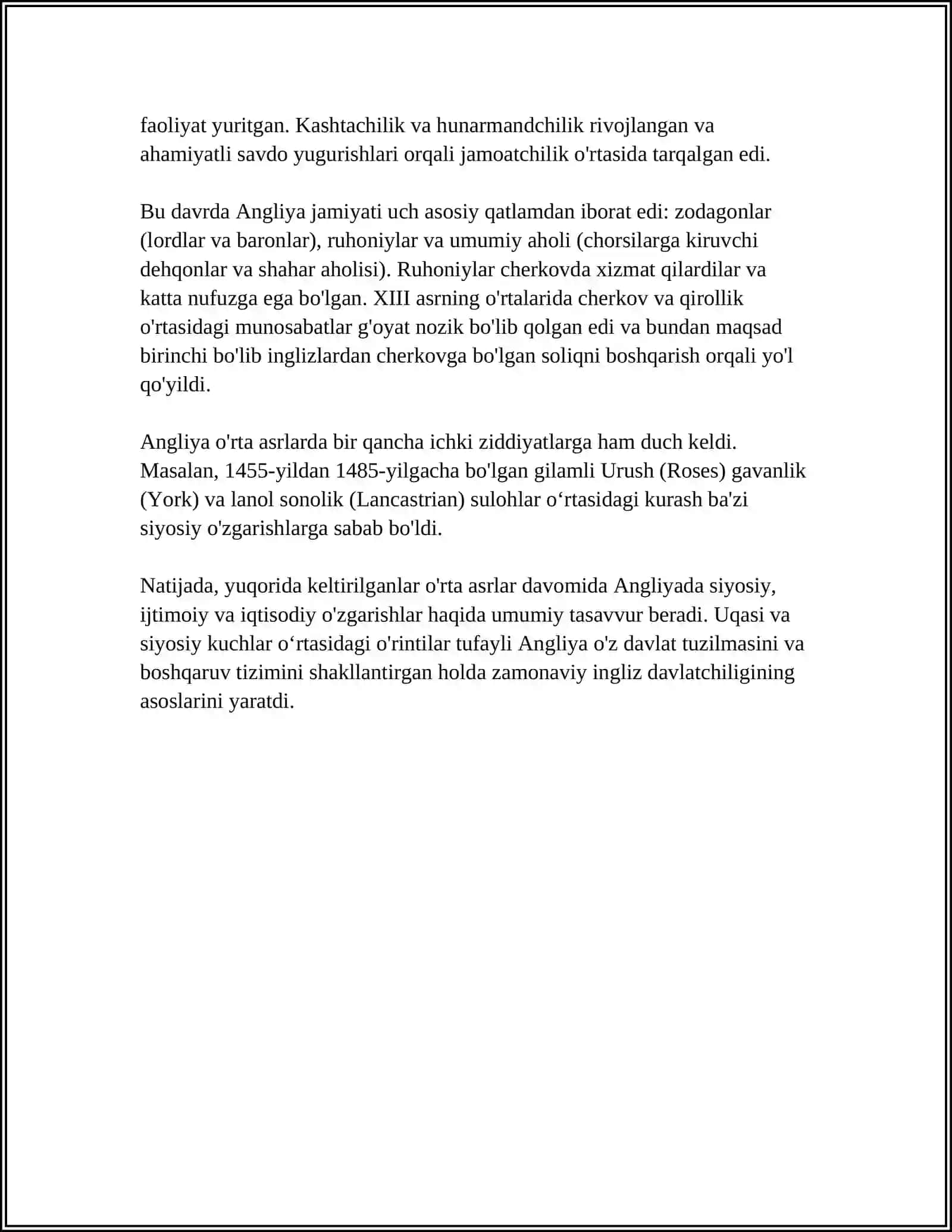 O’RTA ASRDA ANGLIYA DAVLATI VA HUQUQI 4