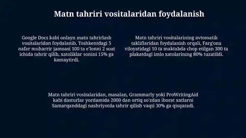 E'lon va Nashrlardagi Imlo Xatolarni Aniqlash 4