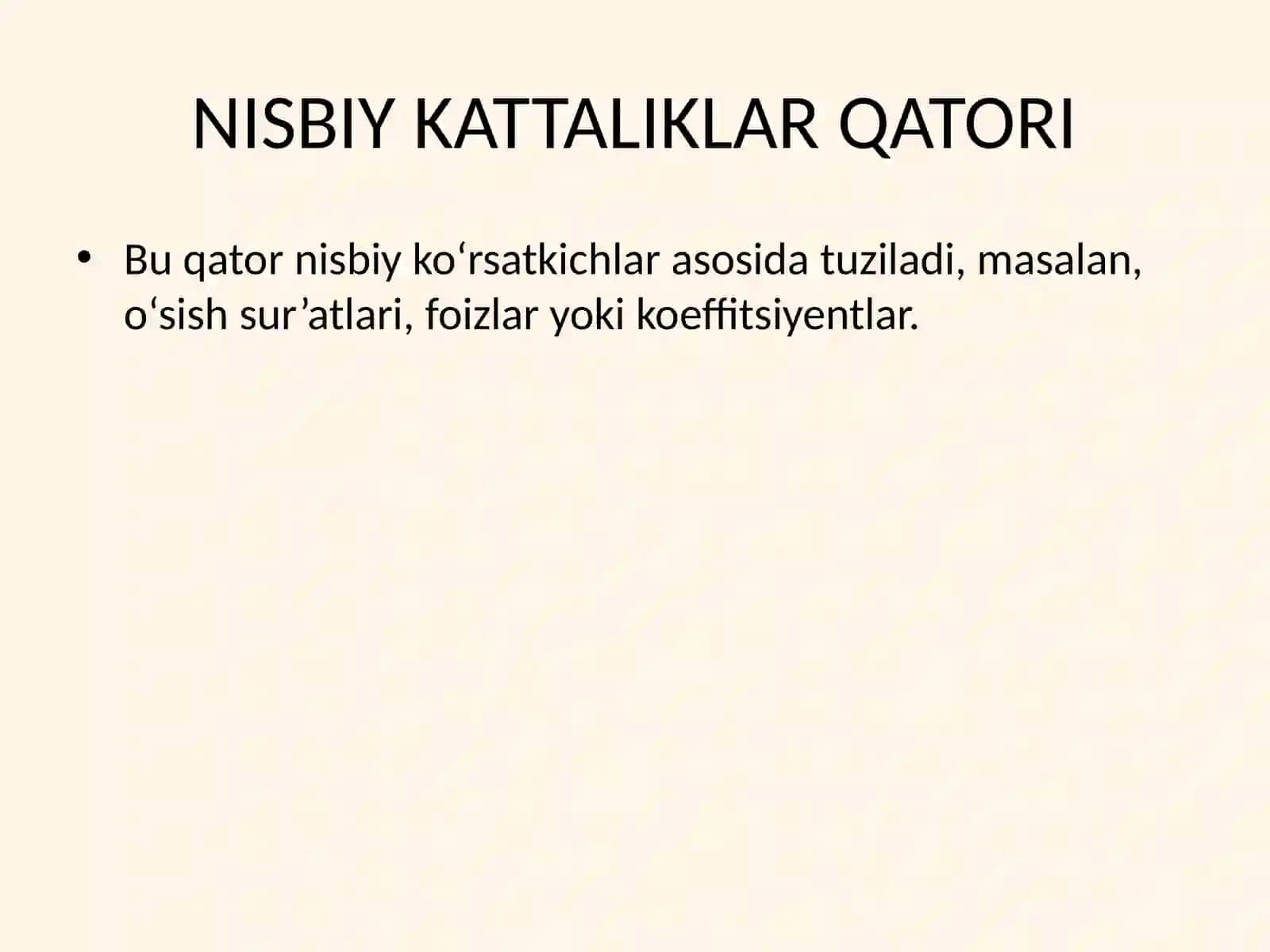 DINAMIK QATORLAR HAQIDA TUSHUNCHA 4