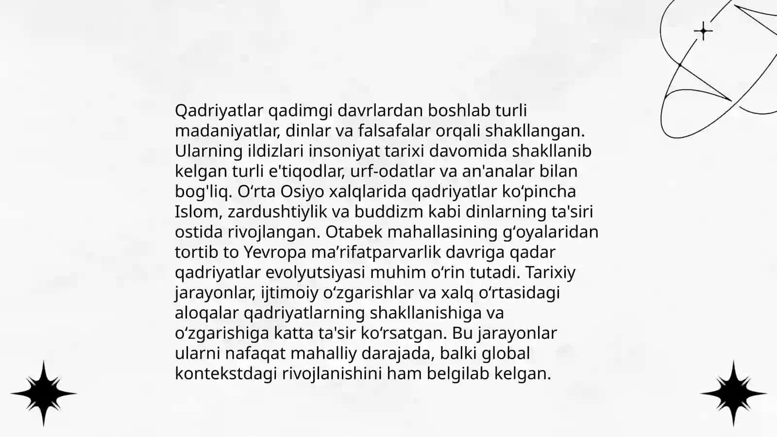 Qadriyat tushunchasining ma’nosi va uning umumiy tavsifi 4