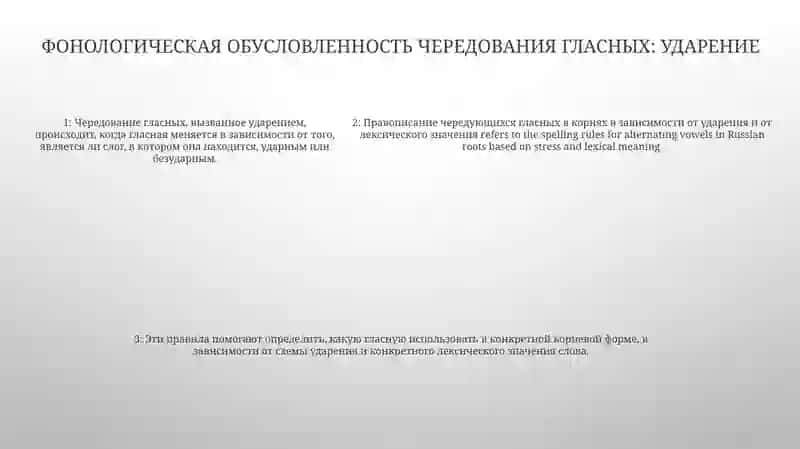 Чередование гласных в корнях слов 4