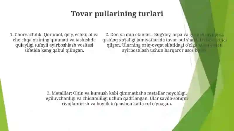 Tovar-pul munosabatlari 4