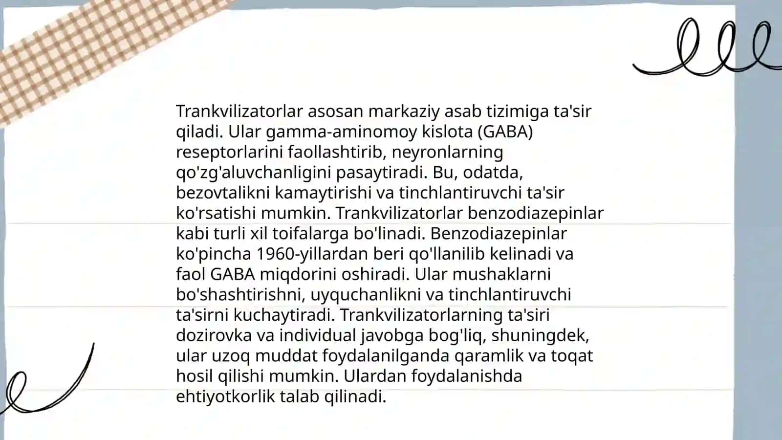 Psixotrop dori vositasining klinik farmakologiyasi 4